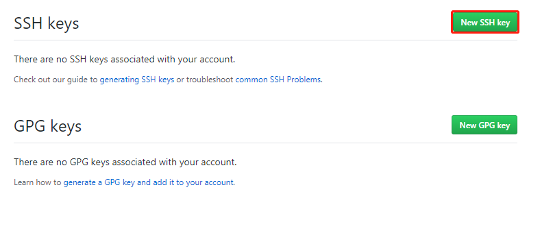 GitHub 新建SSH